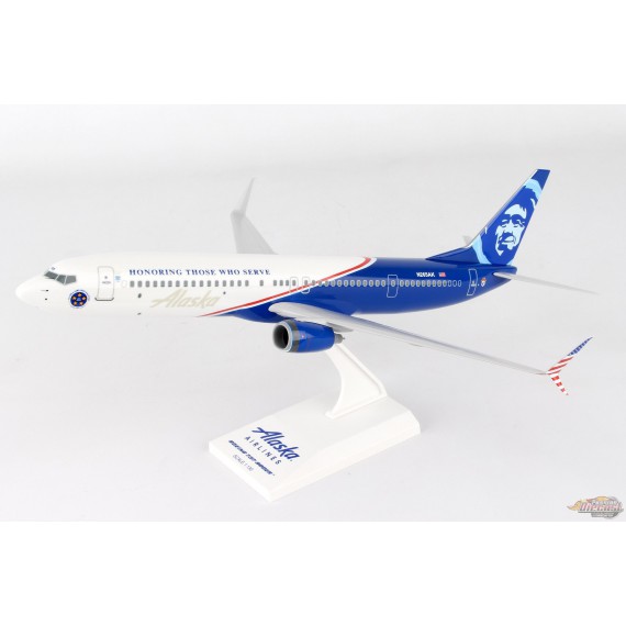 ALASKA  Boeing  737-900 Veterans - Skymarks 1/130 - SKR917 - Passion Diecast