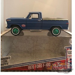 1970 Ford F-100  avec couvercle  de boite - STP -  Running on Empty 4   1/24 GREENMACHINE  85053GR