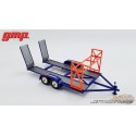 Remorque à voiture Tandem  Union 76  avec Tire Rack - Bleu  GMP 1/18 - 18949