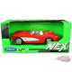 1957 Chevrolet Corvette cabriolet rouge et blanc   - Welly 1/24 - 29393 RD - Passion Diecast 