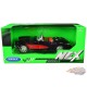 1957 Chevrolet Corvette cabriolet Noir et rouge  - Welly 1/24 - 29393 BK - Passion Diecast 