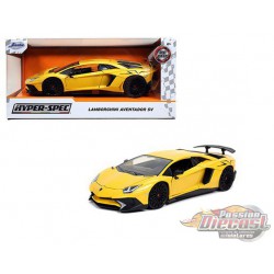 Lamborghini Aventador SV  Yellow  "Hyper-Spec" - Jada 1/24 - 32258 - Passion Diecast 
