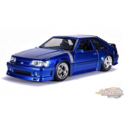 1989 Ford Mustang GT  Bleu   "Bigtime Muscle" - Jada 1/24 - 31863