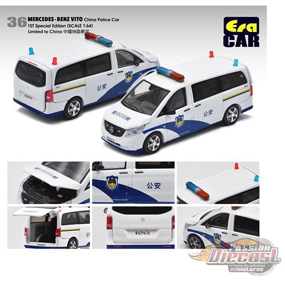 Mercedes-Benz Vito China Police  - Era Car  1/64 - MB20VITRF36 -  Passion Diecast 