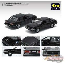 Volkswagen Santana Black  - Era  Car 1/64 - VW20SARN14 -  Passion Diecast 