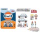 1967 Austin mini Cooper " GULF " w/ Driver Figure  - greenlight 1/64 - MiJo Exclusives - 51378 - Passion Diecast