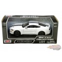 2018 Ford Mustang Gt Blanc avec des bandes noires  - Motormax 1/24 - 793582 WHBK