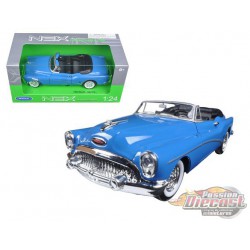Buick Skylark 1953 convertible Blue  - Welly 1/24 - 24027 BL  - Passion Diecast