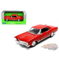 1965 Buick Riviera Gran Sport  Red - Welly  1/24 - 24072 RD - Passion Diecast