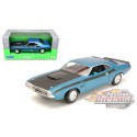 1970 Dodge  Challenger T/A Blue - Welly 1/24 - 24029 BL