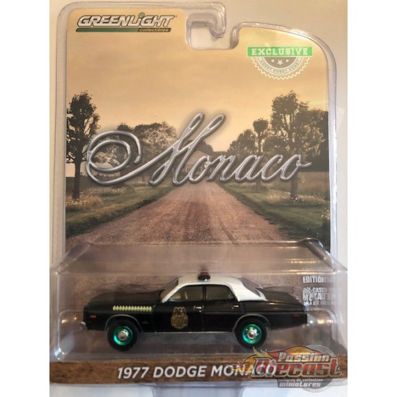 1977 Dodge Monaco - Hatchapee County Sheriff  - GREENMACHINE  1/64   Hobby Exclusif - 30152GR