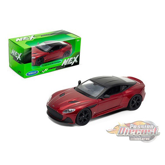 Aston Martin DBS Superleggera Rouge   - Welly 1/24 - 24095 RD - Passion Diecast 