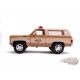 Hopper's Chevrolet Blazer / Insigne de la police "Hawkins "Stranger Things" -  JADA 1/24 -  31111 -  Passion Diecast