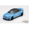 ( Online Only ) LB Works BMW M4  Bébé bleu -  MINI GT 1:64 - Mijo Exclusive - MGT00192