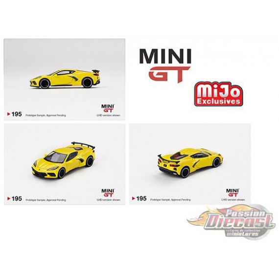 2020 Chevrolet Corvette C8 Stingray Accelerate Yellow - MINI GT 1:64 - Mijo  Exclusive - MGT00195 - Passion Diecast