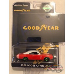 1969 Dodge Charger - "Wide Boots GT, The low, wide look of action from Goodyear" - GREENMACHINE 1/64  Hobby Exclusive - 30196 GR