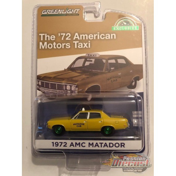 1972 AMC Matador - Matador Cab 'Fare-Master' -  GREENMACHINE 1/64   Hobby Exclusif - 30181GR