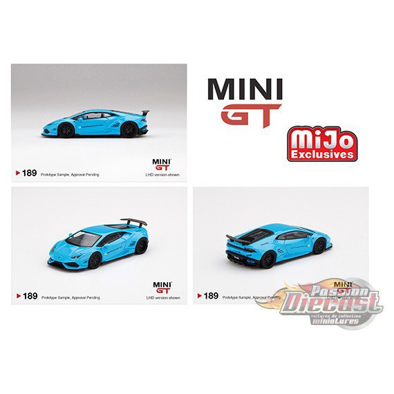 Lamborghini Huracan- LB Works Light Blue - MINI GT 1:64 - MGT00189 -  Passion Diecast