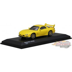 Mazda RX-7 FDS3 Jaune - Kyosho 1:64 - KS07033R7Y - Passion Diecast 