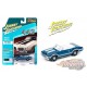 1970 Oldsmobile 442 Convertible Agean Aqua - Classic Gold Release 2 -  Johnny Lightning 1:64 - JLSP102 A -  Passion Diecast 