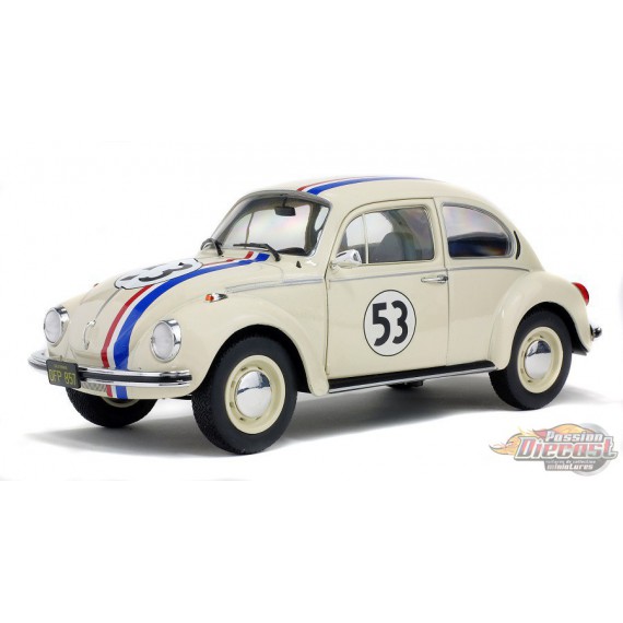 Volkswagen Beetle Käfer no 53 Herbie crème    Solido  1/18 - S1800505 - Passion Diecast 