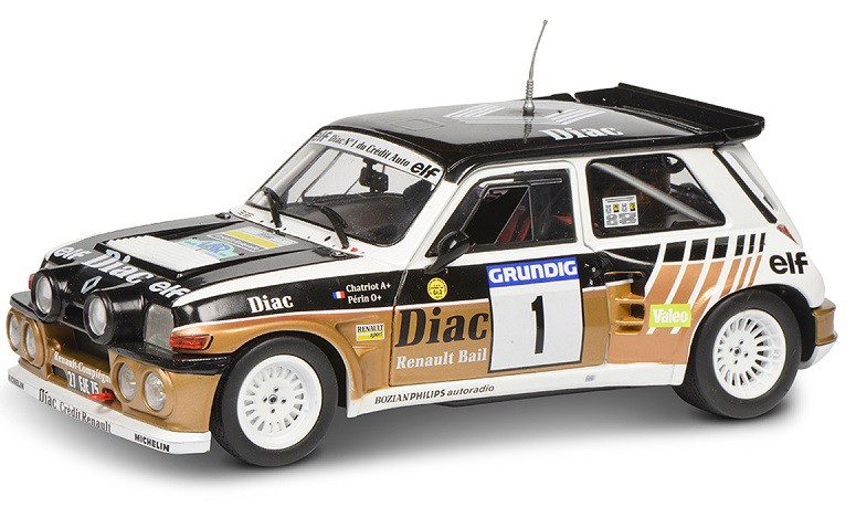 S1804705 SOLIDO Renault 5 Maxi Turbo #1 Chatriot Rally du Var 1986 1/18 
