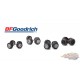 BF Goodrich Wheel & Tire Pack  - Auto Body Shop series 4 - Greenlingt 1/64   - 16070 A - Passion  Diecast