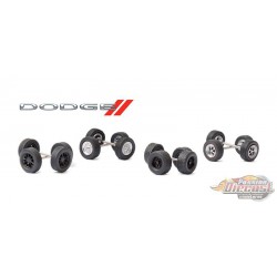 Dodge  Wheel & Tire Pack  - Auto Body Shop series 4 - Greenlingt 1/64   - 16070 B- Passion Diecast