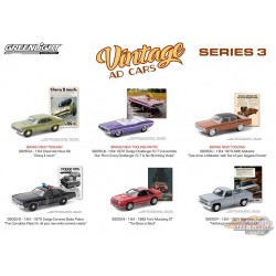 Vintage Ad Cars Series 3  Assortiment  1-64 Greenlight 39050 - Passion Diecast