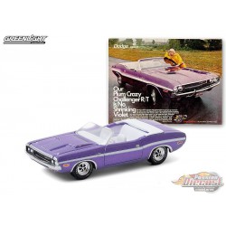 1971 Dodge Challenger R/T Convertible  -Vintage Ad Cars Series 3 - 1-64 Greenlight 39050 B  - Passion Diecast
