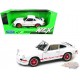 Porsche 911 Carrera RS 2.7 blanche avec bandes rouges - Welly 1/24 - 24086 WH - Passion Diecast 
