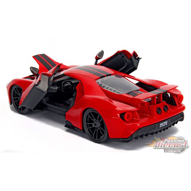 1:24 scale 2017 Ford GT Red / Black Jada "BigTime Muscle"