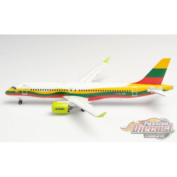 Air Baltic Airbus A220-300 (Bombardier CS300) "Lithuania" - Herpa 1/200 HE570770 Passion Diecast 