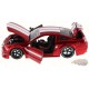 2006 Ford Mustang GT Rouge avec bande blanche  -  Jada 1/24 - 90658 RD - Passion Diecast 