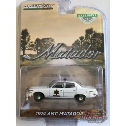 1974 AMC Matador - Hazzard County Sheriff - GREENMACHINE 1/64   Hobby Exclusif - 30177GR