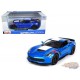 2017 Chevrolet Corvette Grand Sport Bleu  - Maisto 1/24 - 31516 BL - Passion Diecast 
