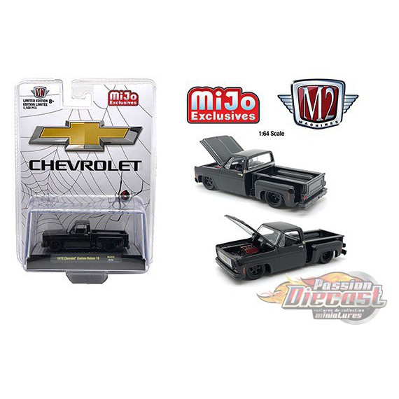 Chevrolet Custom Deluxe 10 "Black Widow"  -  M2 Auto Trucks 1:64 - Mijo Exclusive - 31500 MJS32 - Passion Diecast 