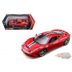 Ferrari 458 Special Red -  Bburago 1/18 -16002 - Passion Diecast 