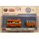 1959 Volkswagen Bus  Double Cab Camper With Trailer - SUPER CHASE CAR M2 Machines 1/64 Auto Trailer - 38100 MJS03GR
