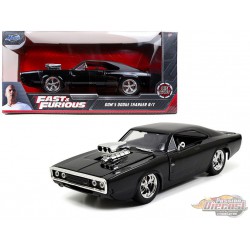 Dom's 1970 Dodge Charger R/T Noir "The Fast and the Furious" (2001)- Jada 1/24 - 97605 - Passion Diecast