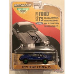 1979 Ford Cobra T5 - Blue Glow  - GREENMACHINE 1/64  Hobby Exclusive - 30205GR