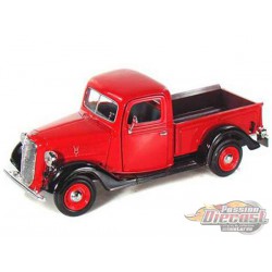 1937 Ford Pickup Red Motormax 1-24 - 73233 RD - Passion Diecast