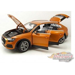 2018 Audi Q8 orange métallisé - Norev 1-18 - 188371  - Passion Diecast