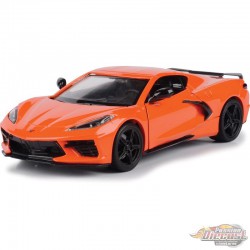 2020 Chevrolet Corvette C8 Stingray  Orange - Motormax 1/24 - 79360 OR - Passion Diecast 
