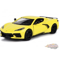 2020 Chevrolet Corvette C8 Stingray Jaune - Motormax 1/24 - 79360 YL