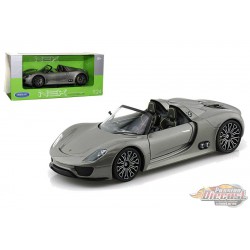 Porsche 918 Spyder Gris  -  Welly 1/24 - 24031 GR  - Passion Diecast