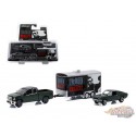 (Web Only)  Ford F-150 and 1968 Ford Mustang GT with Enclosed Car Hauler  "Bullitt" Movie - Greenlight 1/64 - 51007