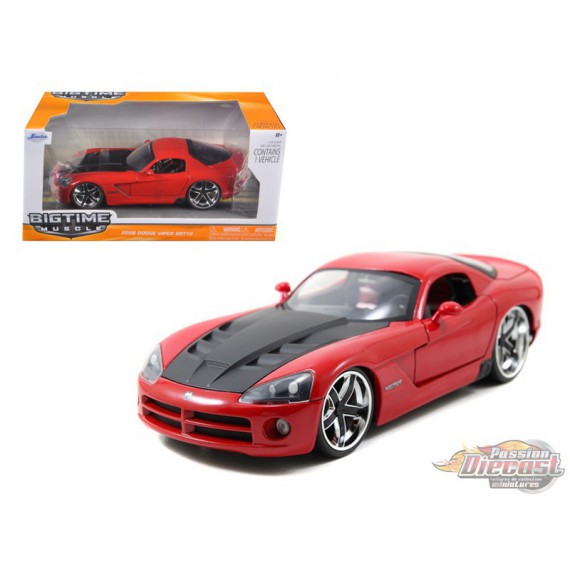 2008 Dodge Viper SRT10  Rouge   "Bigtime Muscle" -  JADA 1/24 -  96805 RD -  Passion Diecast