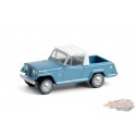 1970 Jeep  Jeepster Commando Pickup in Light Blue  with White Roof - Blue Collar Collection 8 - Greenlight 1/64 -  35180 B
