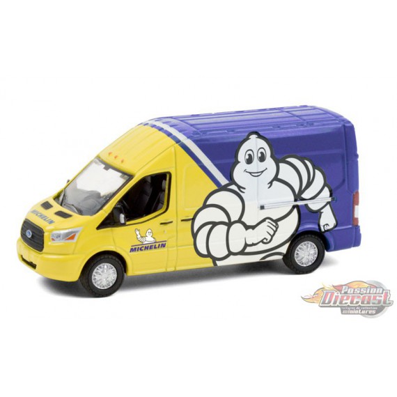 2019 Ford Transit LWB - Michelin Tires - Route Runners Series 2    greenlight 1-64  - 53020 A